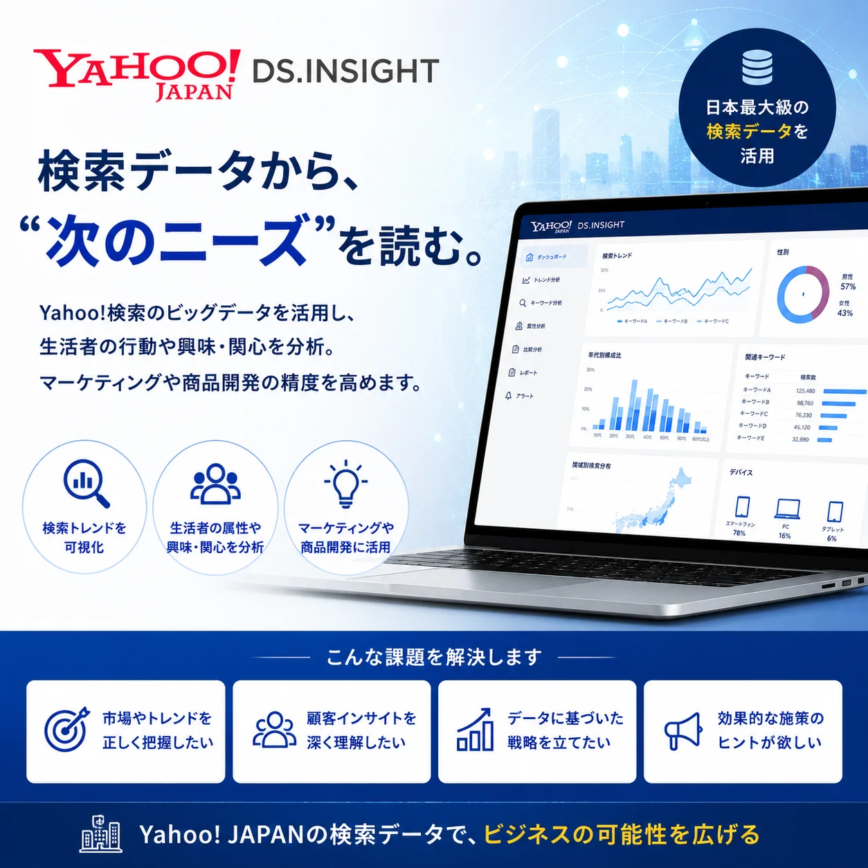 Yahoo! ビッグデータ DS.INSIGHT（年間利用権）